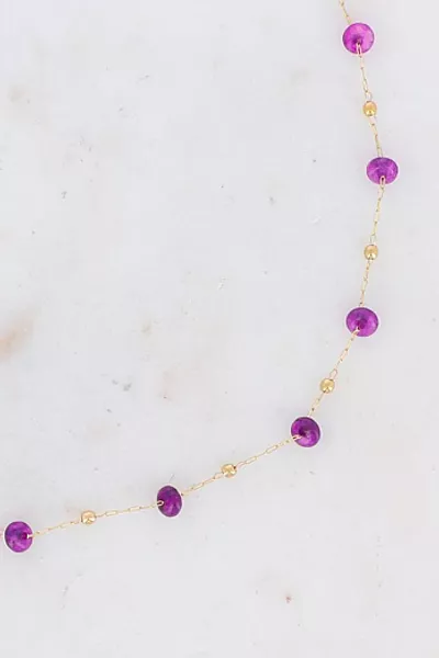 Collier Ghada violet